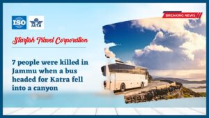 Read more about the article 7 people were killed in Jammu when a bus headed for Katra fell into a canyon.