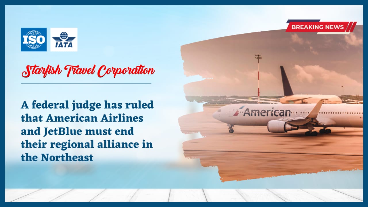 You are currently viewing A federal judge has ruled that American Airlines and JetBlue must end their regional alliance in the Northeast.