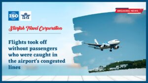 Read more about the article Flights took off without passengers who were caught in the airport’s congested lines.