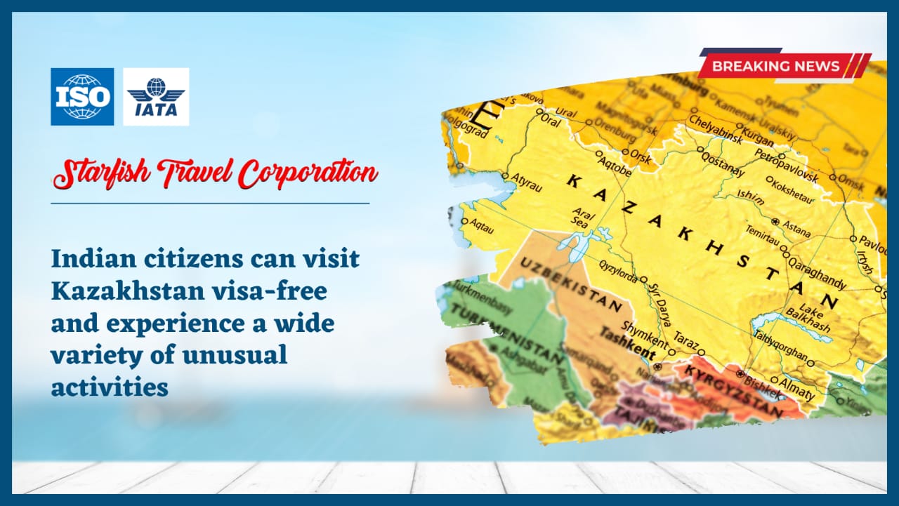 Indian citizens can visit Kazakhstan visa-free and experience a wide variety of unusual activities.