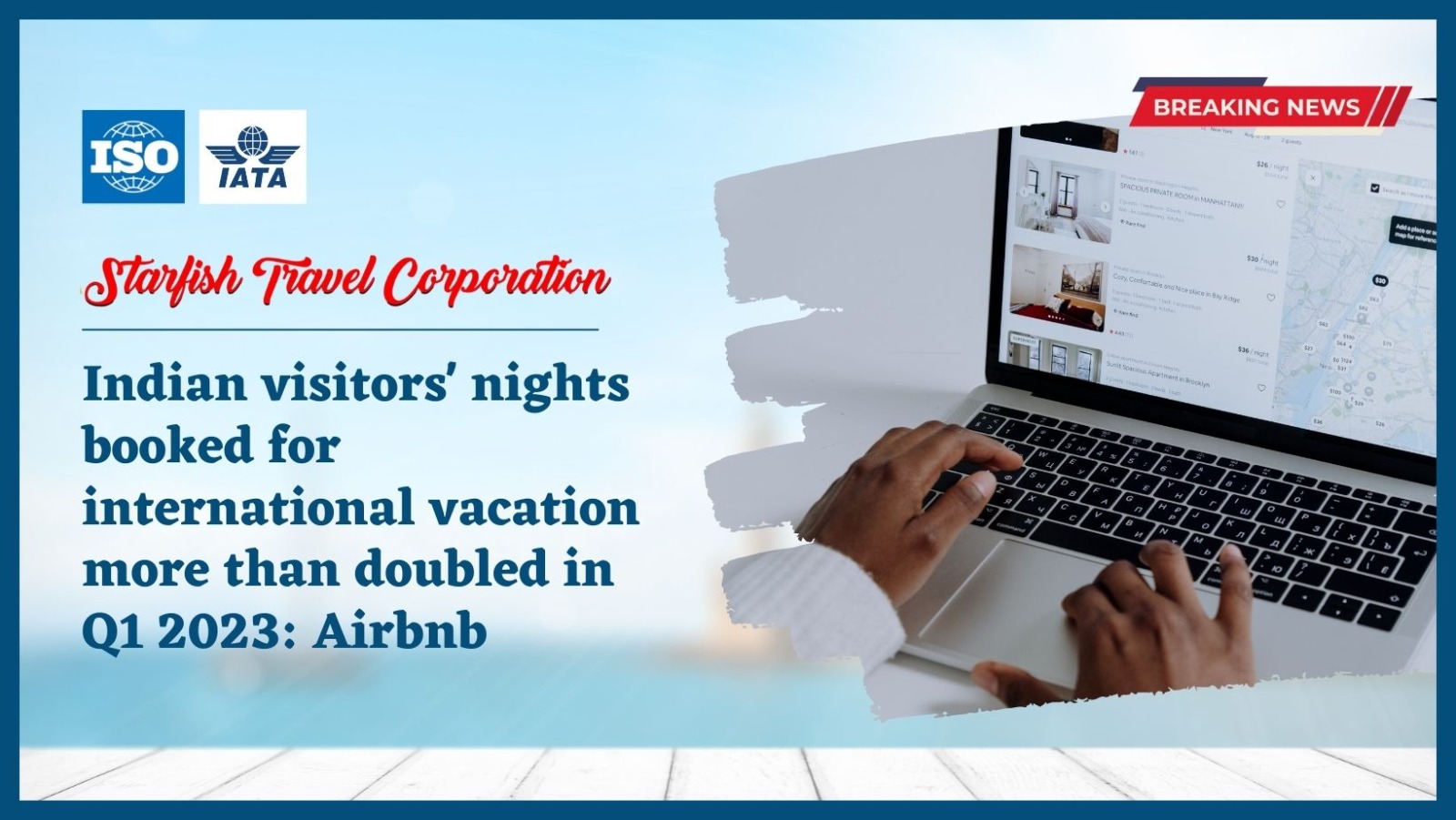 Indian visitors' nights booked for international vacation more than doubled in Q1 2023 Airbnb
