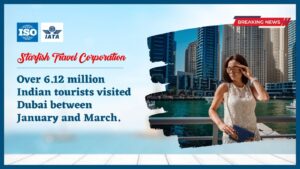 Read more about the article Over 6.12 million Indian tourists visited Dubai between January and March.