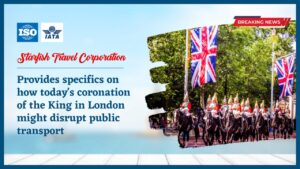 Read more about the article Provides specifics on how today’s coronation of the King in London might disrupt public transport.