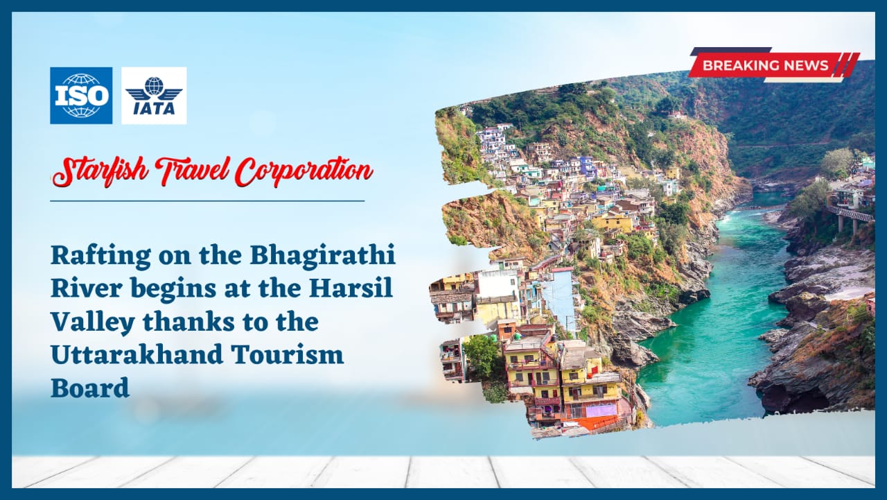 Rafting on the Bhagirathi River begins at the Harsil Valley thanks to the Uttarakhand Tourism Board.