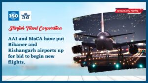 Read more about the article AAI and MoCA have put Bikaner and Kishangarh airports up for bid to begin new flights.