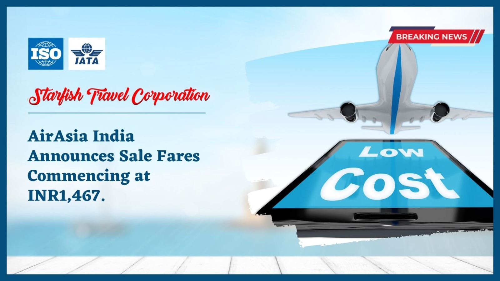 You are currently viewing AirAsia India Announces Sale Fares Commencing at INR1,467.