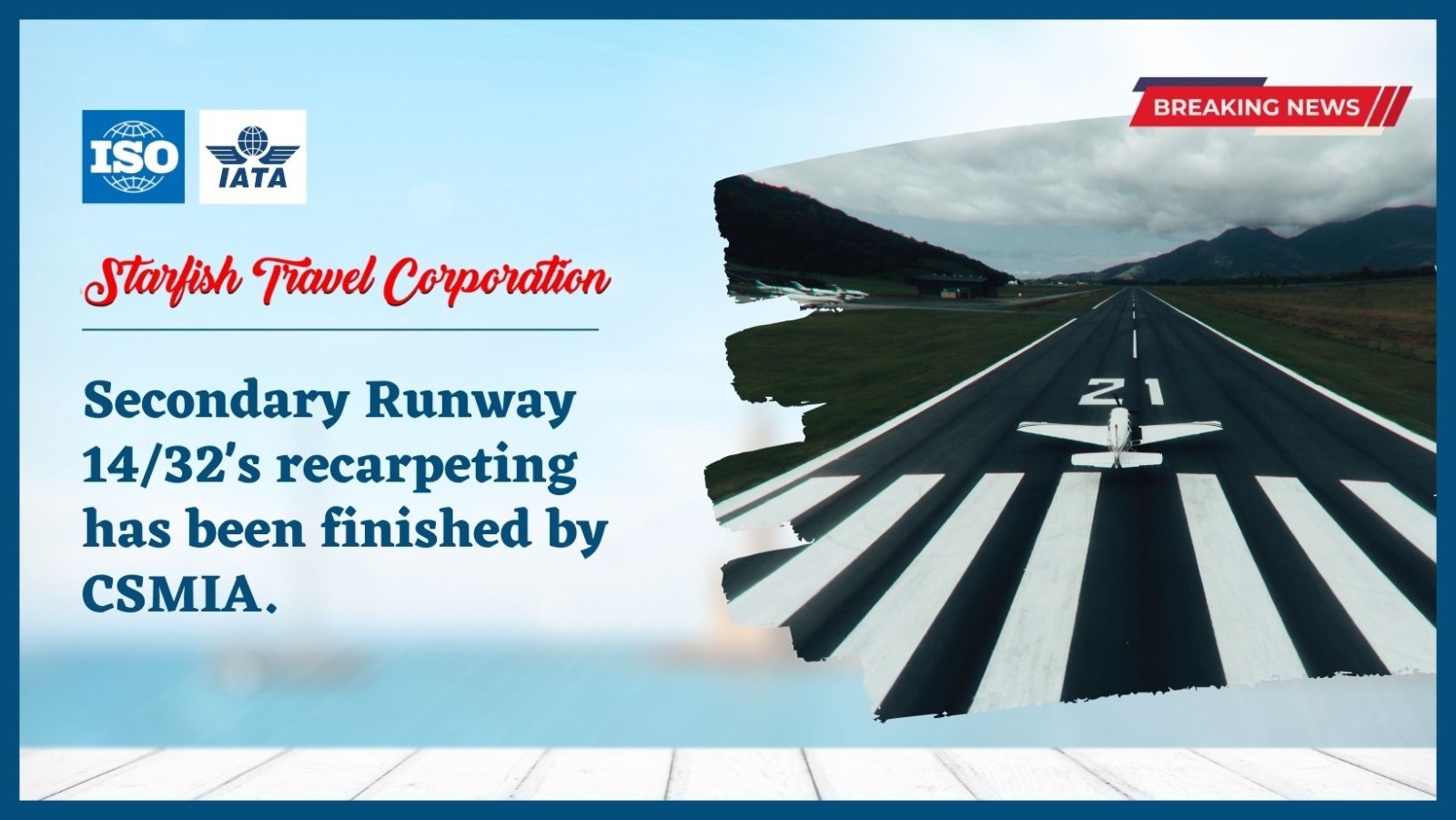 You are currently viewing Secondary Runway 14/32’s recarpeting has been finished by CSMIA