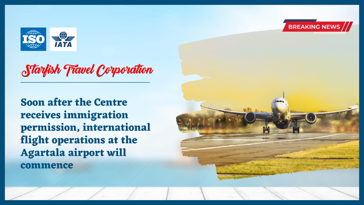 You are currently viewing Soon after the Centre receives immigration permission, international flight operations at the Agartala airport will commence.