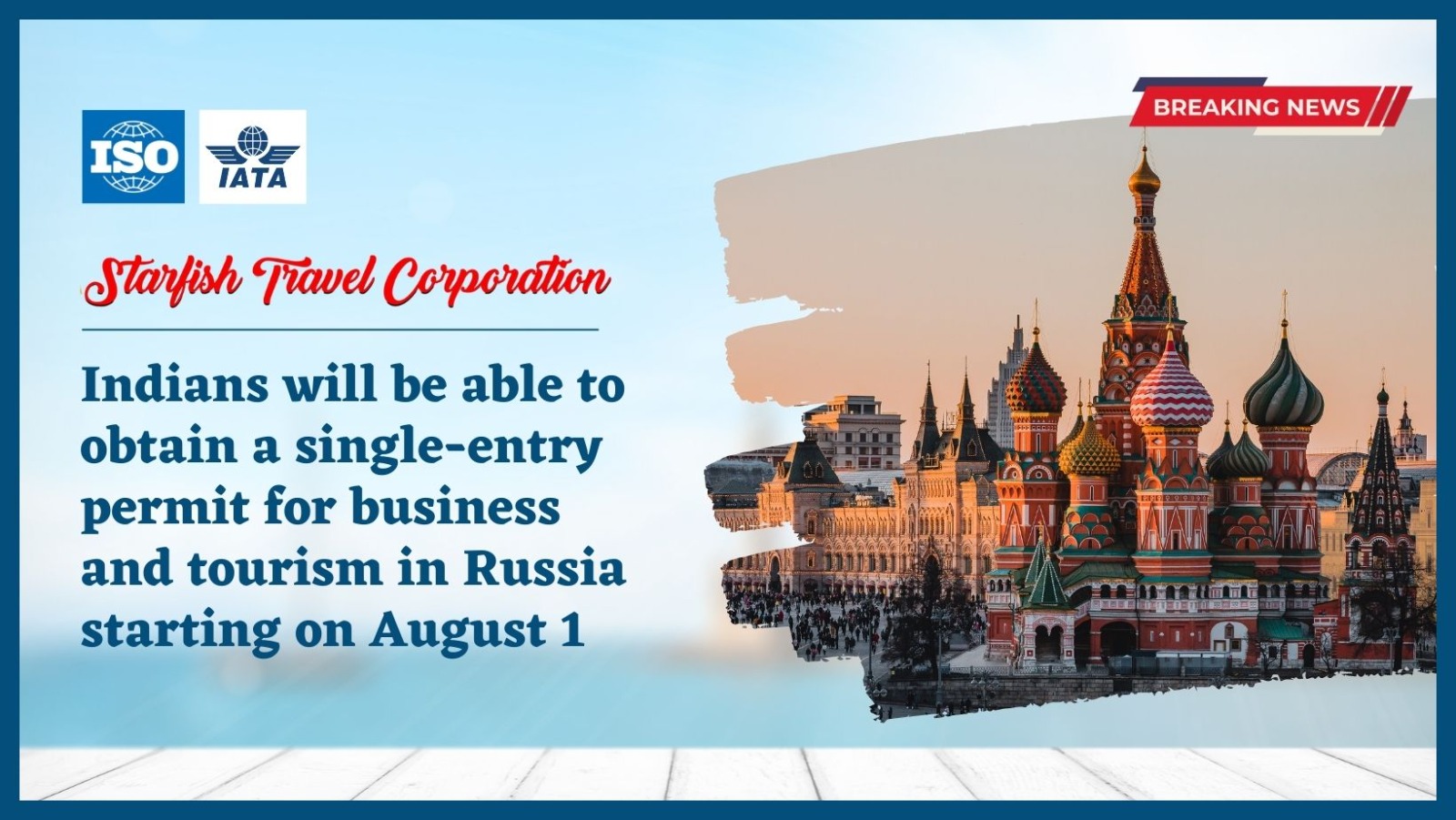 You are currently viewing Indians will be able to obtain a single-entry permit for business and tourism in Russia starting on August 1