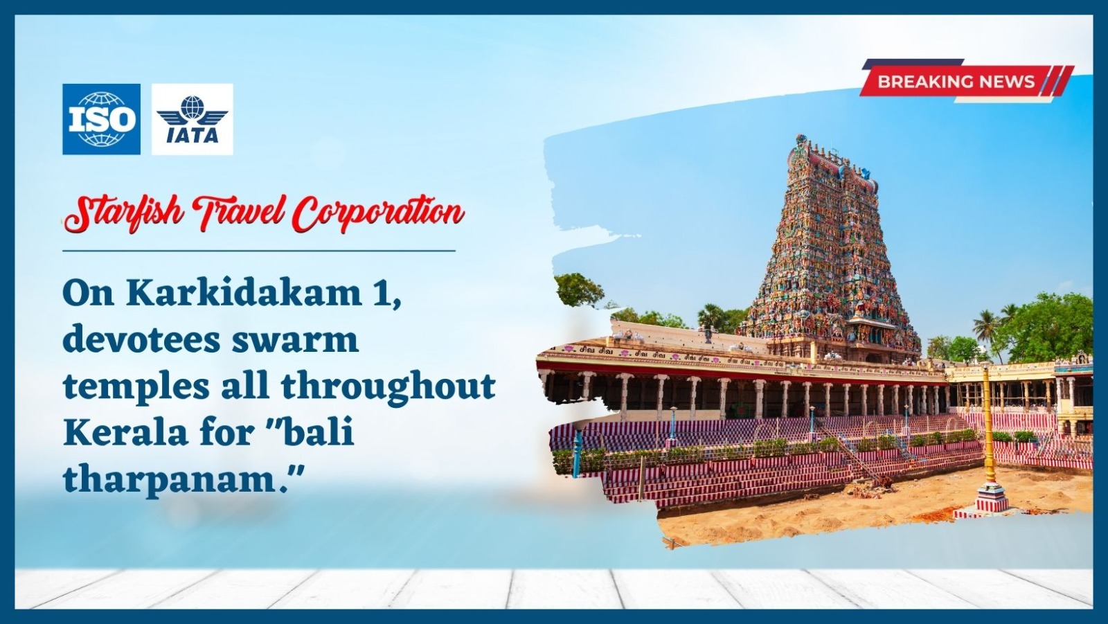 You are currently viewing On Karkidakam 1, devotees swarm temples all throughout Kerala for “bali tharpanam.”
