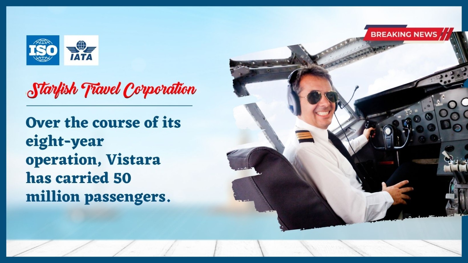 You are currently viewing Over the course of its eight-year operation, Vistara has carried 50 million passengers.