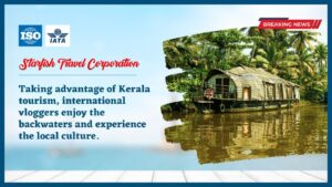 Read more about the article Taking advantage of Kerala tourism, international vloggers enjoy the backwaters and experience the local culture.