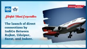 Read more about the article The launch of direct connections by IndiGo Between Rajkot, Udaipur, Surat, and Indore.