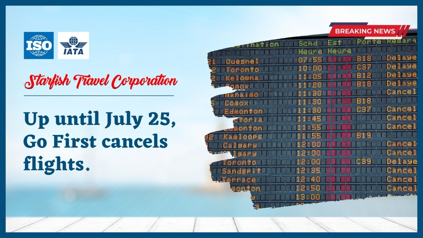 You are currently viewing Up until July 25, Go First cancels flights.