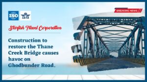 Read more about the article Construction to restore the Thane Creek Bridge causes havoc on Ghodbunder Road.