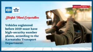 Read more about the article Vehicles registered before 2019 must have high-security number plates, according to the Karnataka Transport Department.
