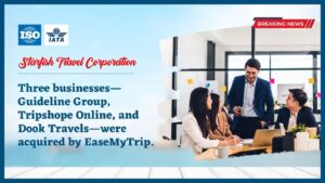 Read more about the article Three businesses—Guideline Group, Tripshope Online, and Dook Travels—were acquired by EaseMyTrip.
