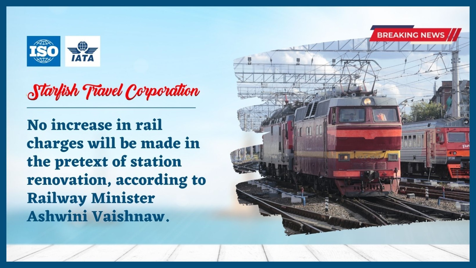 You are currently viewing No increase in rail charges will be made in the pretext of station renovation, according to Railway Minister Ashwini Vaishnaw.