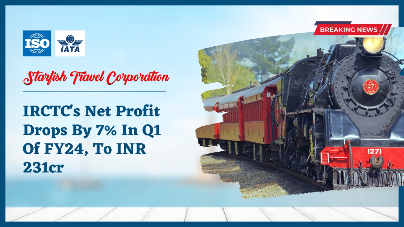 You are currently viewing IRCTC’s Net Profit Drops By 7% In Q1 Of FY24, To INR 231cr
