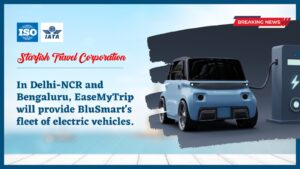 Read more about the article In Delhi-NCR and Bengaluru, EaseMyTrip will provide BluSmart’s fleet of electric vehicles.