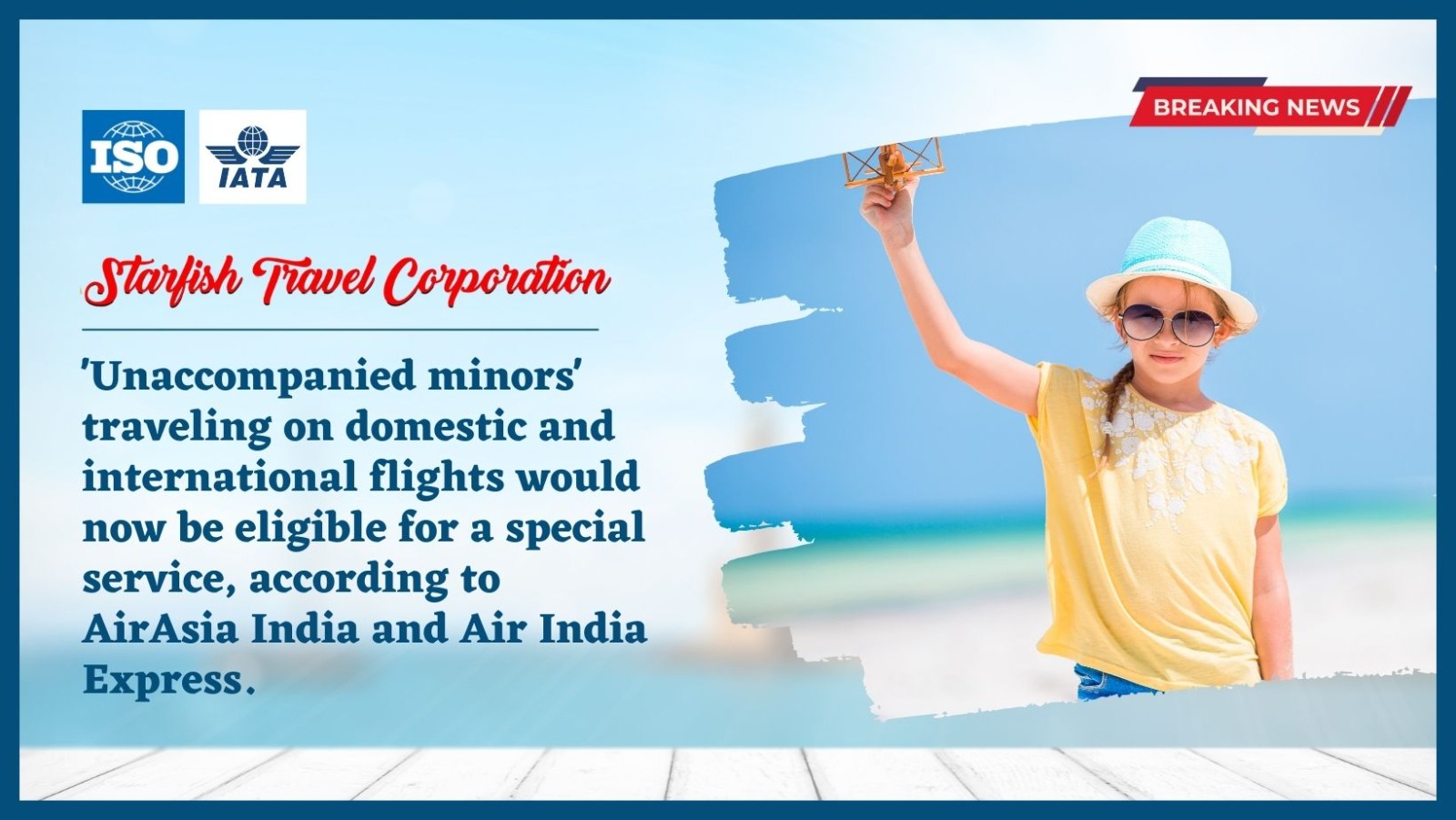 You are currently viewing ‘Unaccompanied minors’ traveling on domestic and international flights would now be eligible for a special service, according to AirAsia India and Air India Express.
