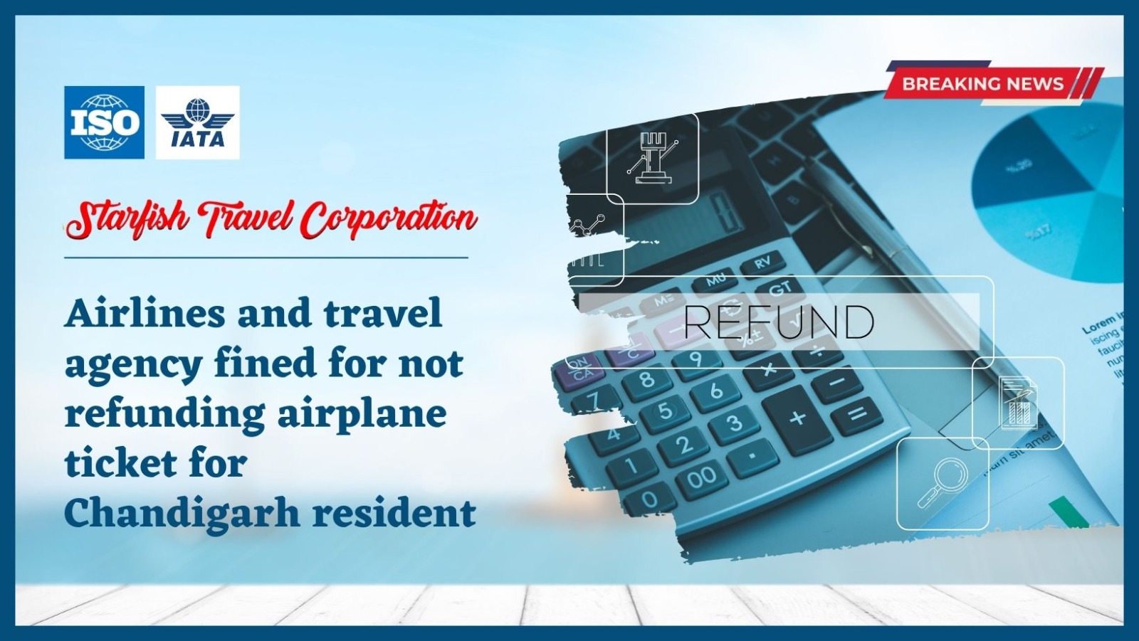 You are currently viewing Airlines and travel agency fined for not refunding airplane ticket for Chandigarh resident