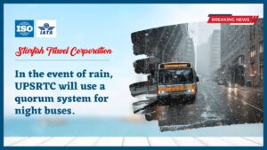 Read more about the article In the event of rain, UPSRTC will use a quorum system for night buses.