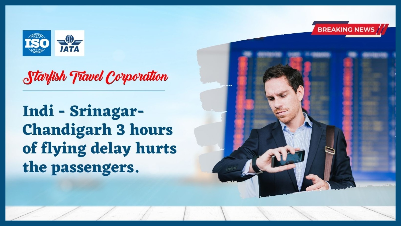 Indi – Srinagar-Chandigarh3 hours of flying delay hurts the passengers.