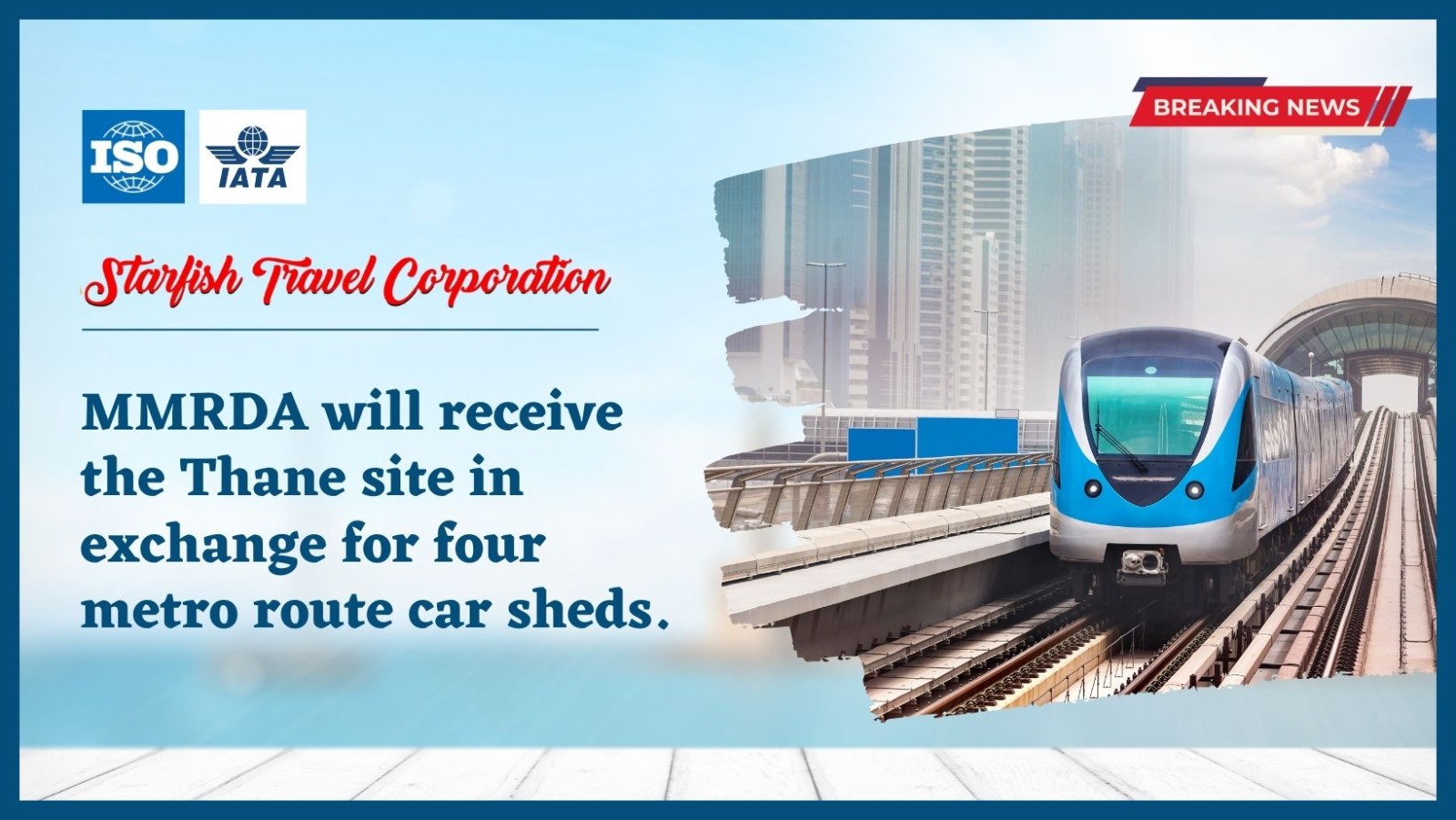 You are currently viewing MMRDA will receive the Thane site in exchange for four metro route car sheds.