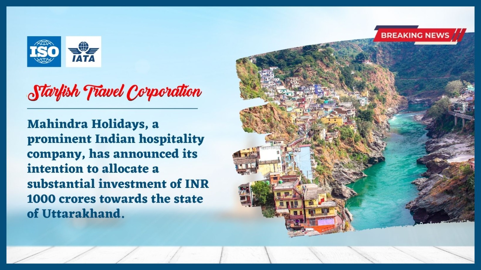 Mahindra Holidays, a prominent Indian hospitality company, has announced its intention to allocate a substantial investment of INR 1000 crores towards the state of Uttarakhand.