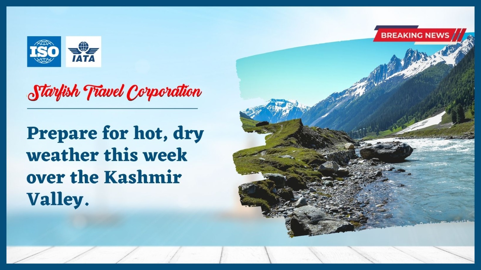 You are currently viewing Prepare for hot, dry weather this week over the Kashmir Valley.