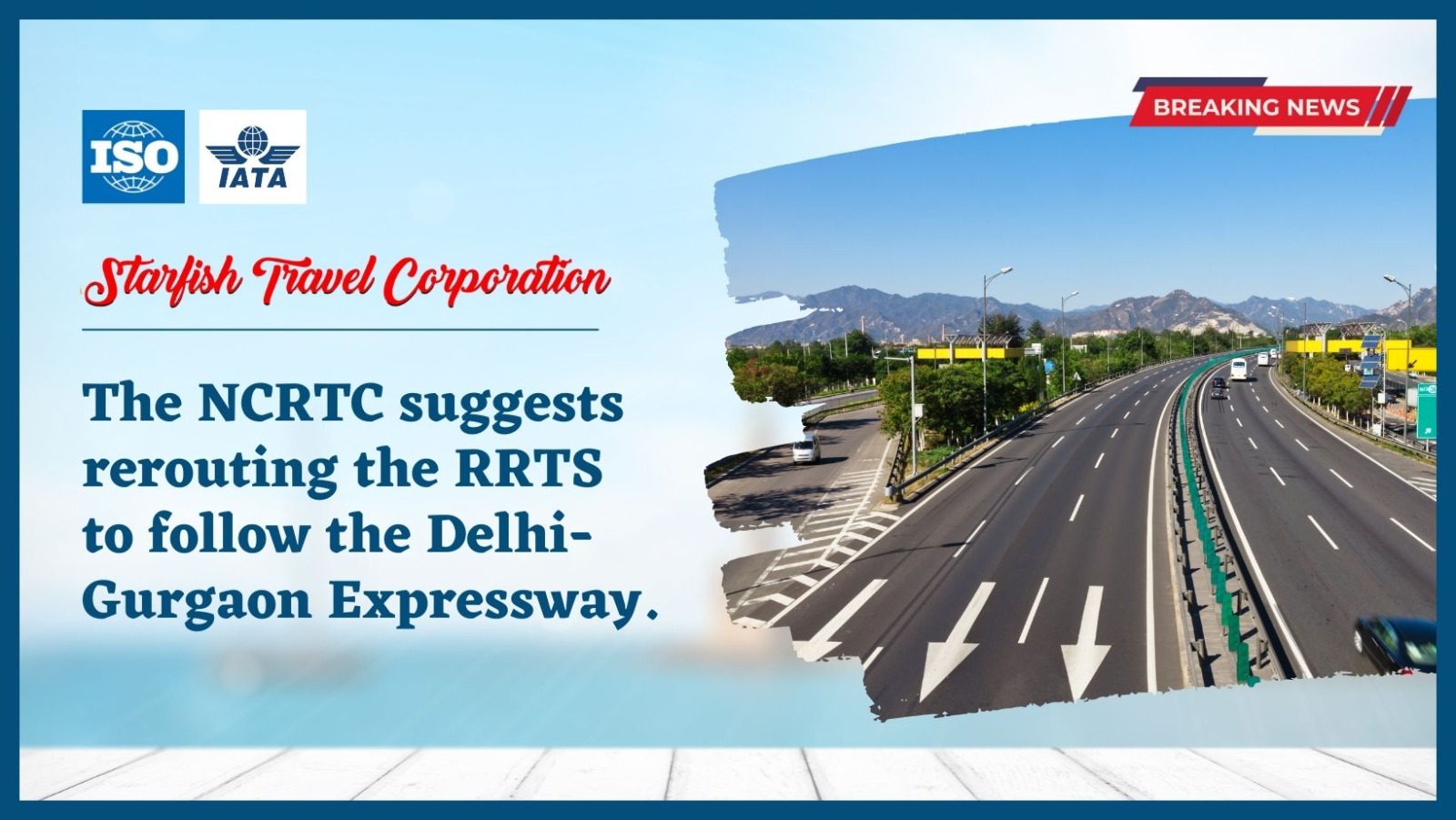 The NCRTC suggests rerouting the RRTS to follow the Delhi-Gurgaon Expressway.