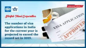 Read more about the article The number of visa applications in India for the current year is projected to exceed the record set in 2019.