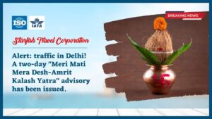 Read more about the article Alert: traffic in Delhi! A two-day “Meri Mati Mera Desh-Amrit Kalash Yatra” advisory has been issued