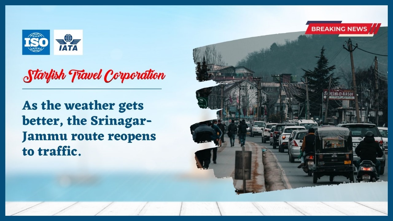 You are currently viewing As the weather gets better, the Srinagar-Jammu route reopens to traffic.