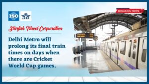 Read more about the article Delhi Metro will prolong its final train times on days when there are Cricket World Cup games.