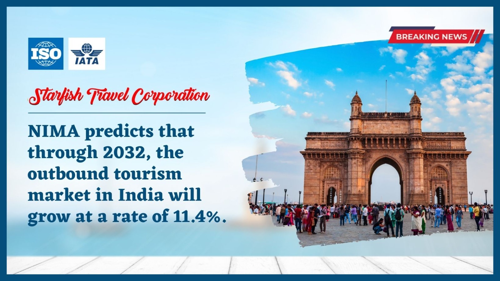 You are currently viewing NIMA predicts that through 2032, the outbound tourism market in India will grow at a rate of 11.4%.