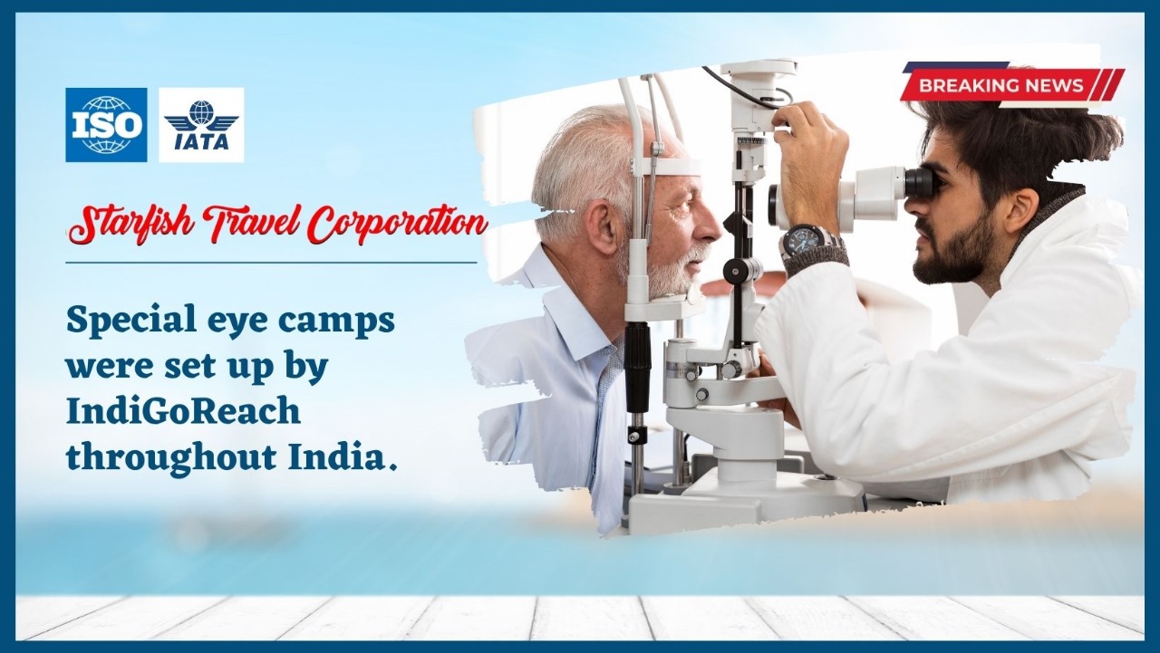 Special eye camps were set up by IndiGoReach throughout India