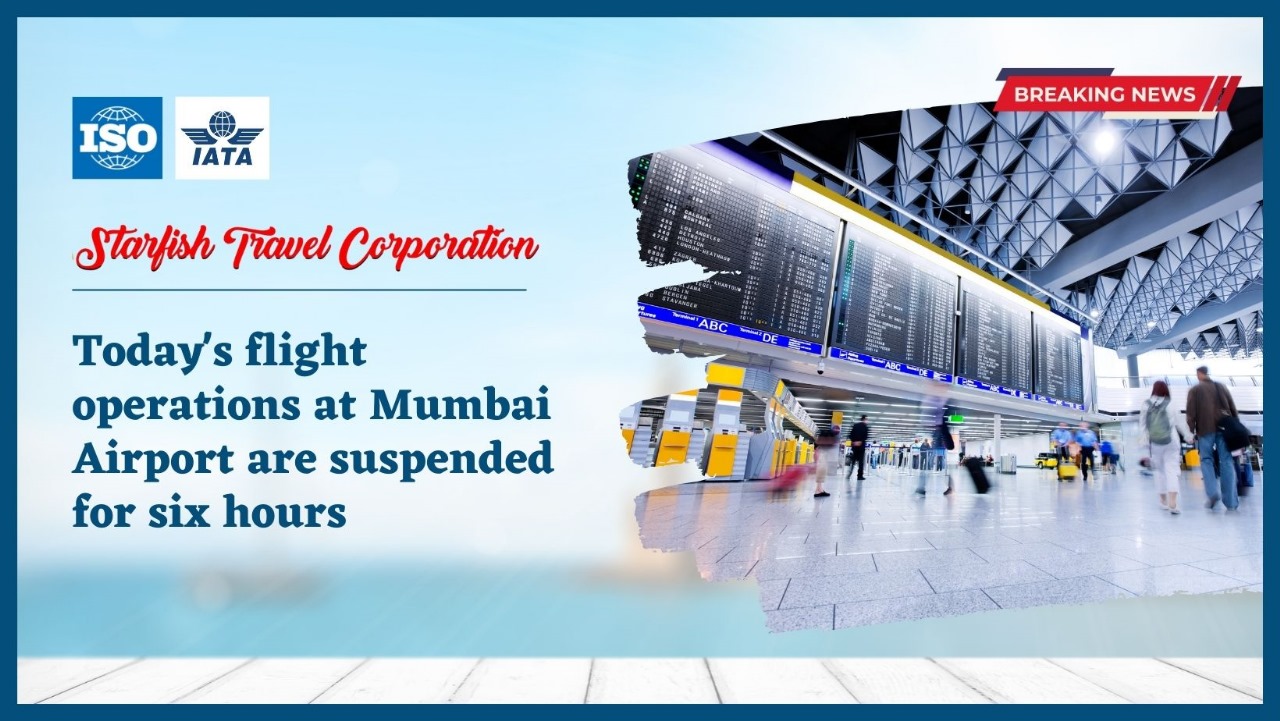 You are currently viewing Today’s flight operations at Mumbai Airport are suspended for six hours. Check specifics