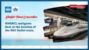 Read more about the article NHSRCL mitigates dust at the location of the BKC bullet train