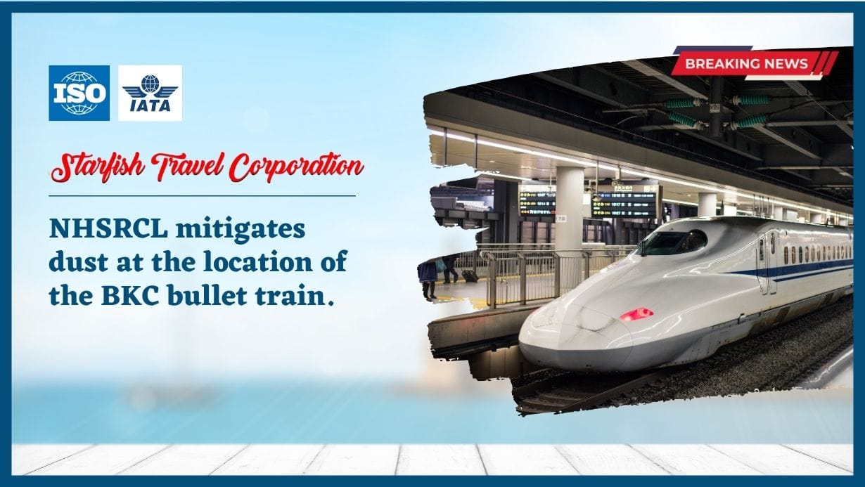 You are currently viewing NHSRCL mitigates dust at the location of the BKC bullet train