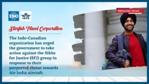 Read more about the article The Indo-Canadian organization has urged the government to take action against the Sikhs for Justice (SFJ) group in response to their purported threat towards Air India aircraft.